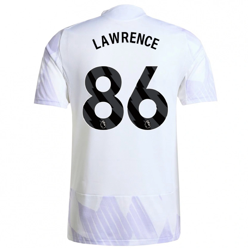 Danxen Enfant Maillot Marcus Lawrence #86 Blanc Violet Violet Tenues Extérieur 2025/26 T-Shirt