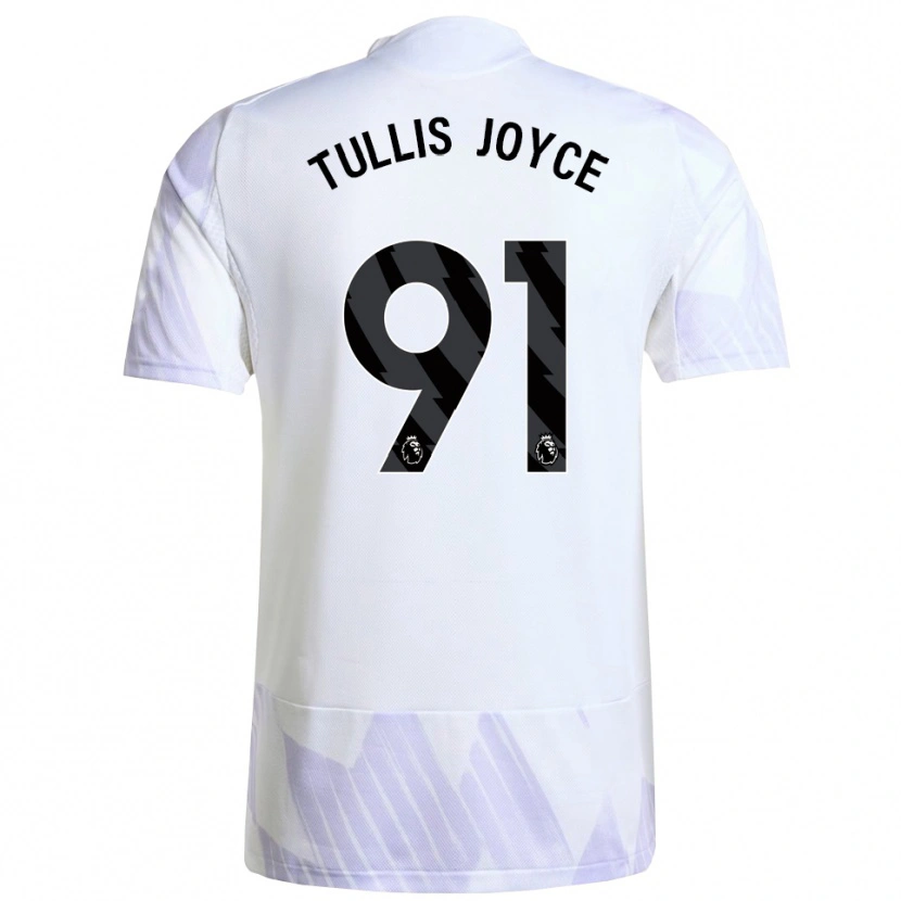 Danxen Enfant Maillot Phallon Tullis-Joyce #91 Blanc Violet Violet Tenues Extérieur 2025/26 T-Shirt