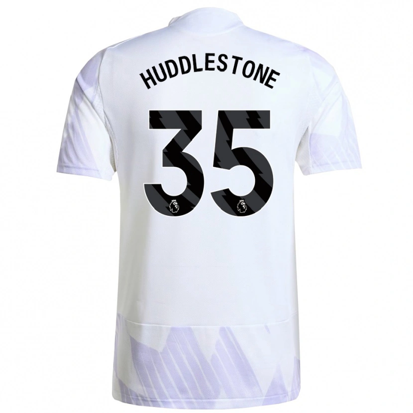 Danxen Enfant Maillot Tom Huddlestone #35 Blanc Violet Violet Tenues Extérieur 2025/26 T-Shirt