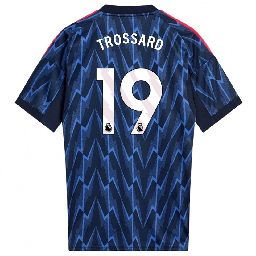 Danxen Enfant Maillot Leandro Trossard #19 Marine Rouge Tenues Extérieur 2025/26 T-Shirt