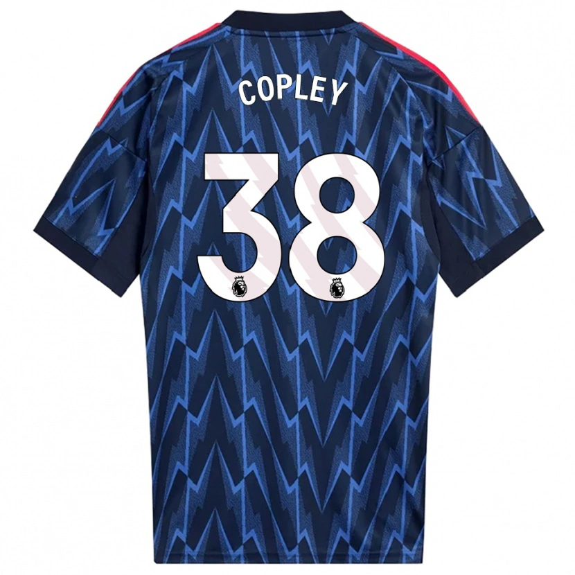 Danxen Enfant Maillot Louie Copley #38 Marine Rouge Tenues Extérieur 2025/26 T-Shirt