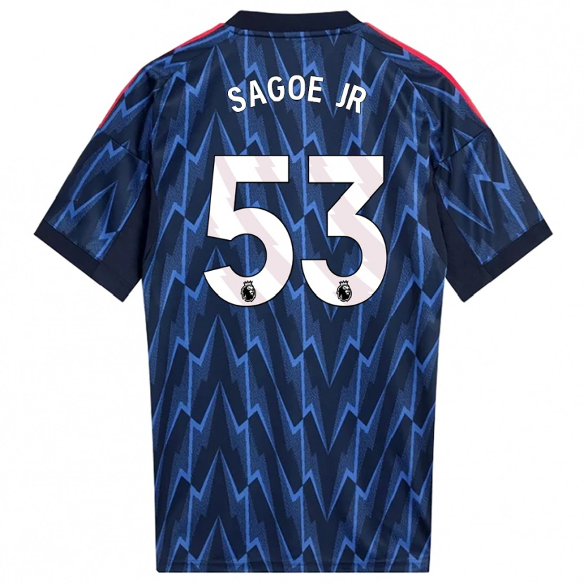 Danxen Enfant Maillot Charles Sagoe Jr #53 Marine Rouge Tenues Extérieur 2025/26 T-Shirt