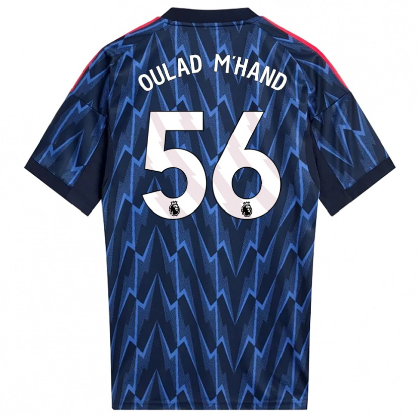 Danxen Enfant Maillot Salah-Eddine Oulad M'hand #56 Marine Rouge Tenues Extérieur 2025/26 T-Shirt