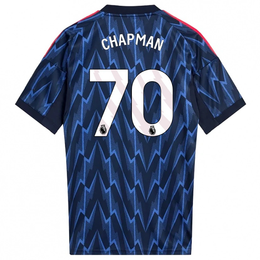 Danxen Enfant Maillot Samuel Chapman #70 Marine Rouge Tenues Extérieur 2025/26 T-Shirt