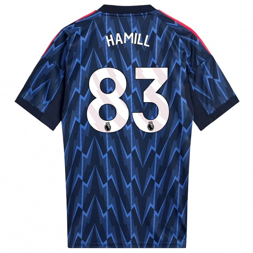 Danxen Enfant Maillot Callan Hamill #83 Marine Rouge Tenues Extérieur 2025/26 T-Shirt