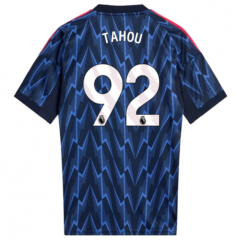 Danxen Enfant Maillot Joshua Tahou #92 Marine Rouge Tenues Extérieur 2025/26 T-Shirt