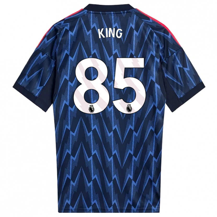 Danxen Enfant Maillot Josiah King #85 Marine Rouge Tenues Extérieur 2025/26 T-Shirt