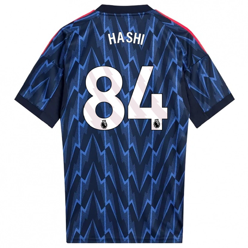 Danxen Enfant Maillot Maalik Hashi #84 Marine Rouge Tenues Extérieur 2025/26 T-Shirt
