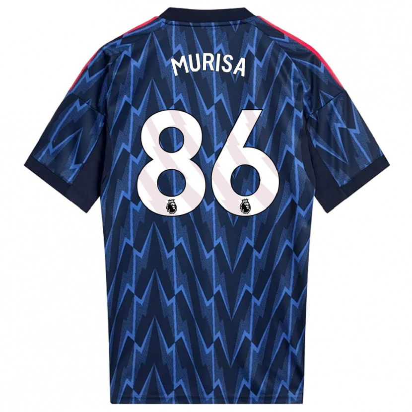 Danxen Enfant Maillot Teshaun Murisa #86 Marine Rouge Tenues Extérieur 2025/26 T-Shirt