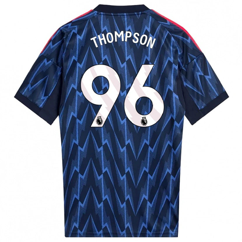 Danxen Enfant Maillot Kyran Thompson #96 Marine Rouge Tenues Extérieur 2025/26 T-Shirt
