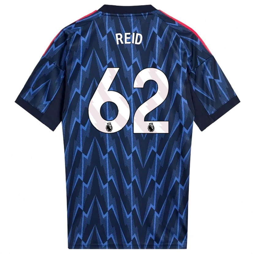 Danxen Enfant Maillot Katie Reid #62 Marine Rouge Tenues Extérieur 2025/26 T-Shirt