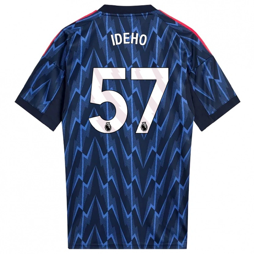 Danxen Enfant Maillot Joel Ideho #57 Marine Rouge Tenues Extérieur 2025/26 T-Shirt