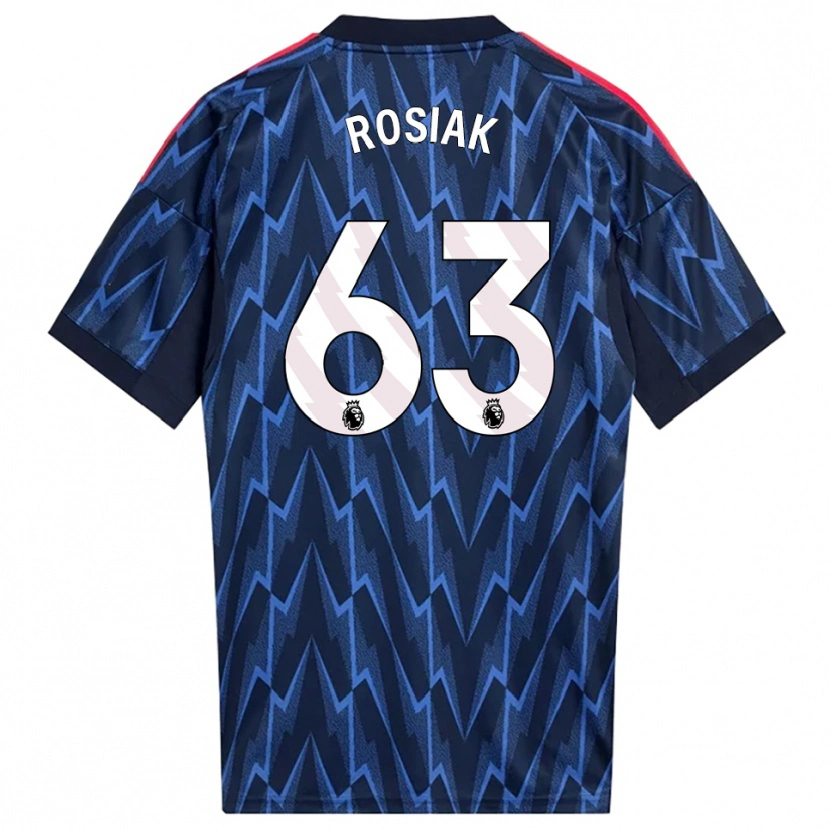 Danxen Enfant Maillot Michal Rosiak #63 Marine Rouge Tenues Extérieur 2025/26 T-Shirt