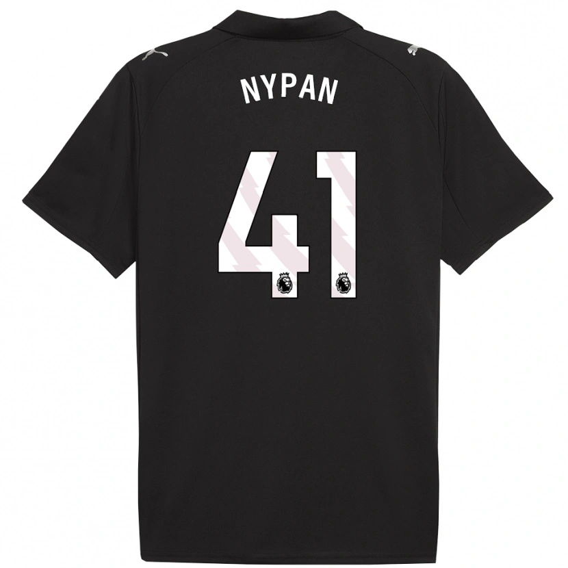 Danxen Enfant Maillot Sverre Nypan #41 Noir Blanc Tenues Extérieur 2025/26 T-Shirt