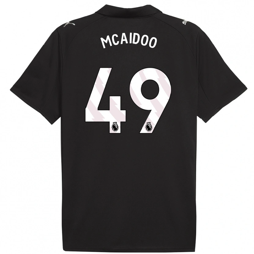 Danxen Enfant Maillot Ryan Mcaidoo #49 Noir Blanc Tenues Extérieur 2025/26 T-Shirt
