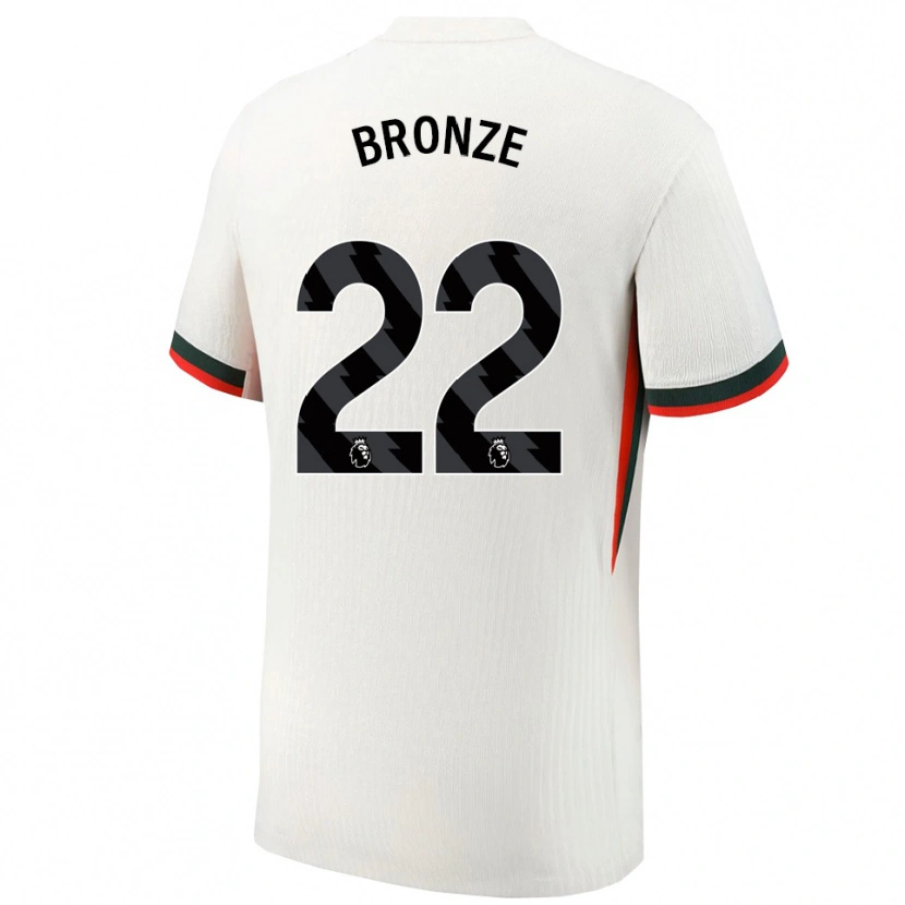 Danxen Enfant Maillot Lucy Bronze #22 Blanc Vert Tenues Extérieur 2025/26 T-Shirt