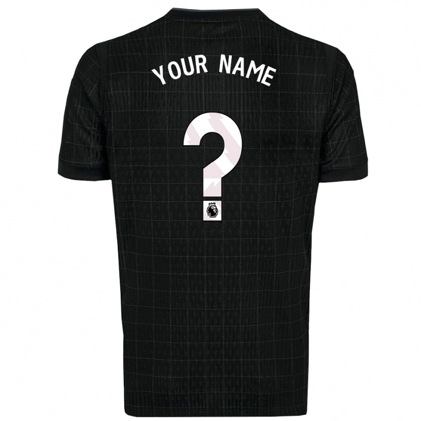 Danxen Enfant Maillot Votre Nom #0 Noir Gris Tenues Extérieur 2025/26 T-Shirt