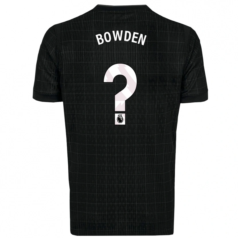 Danxen Enfant Maillot Jamie Bowden #0 Noir Gris Tenues Extérieur 2025/26 T-Shirt