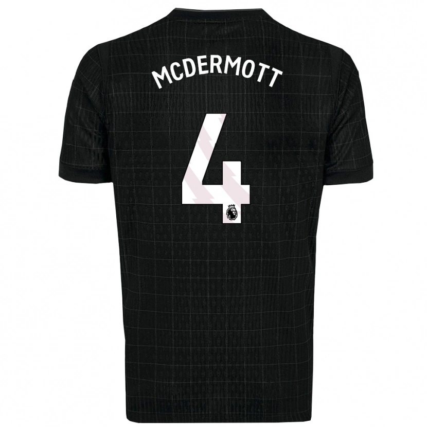 Danxen Enfant Maillot Pele Arganese-Mcdermott #4 Noir Gris Tenues Extérieur 2025/26 T-Shirt