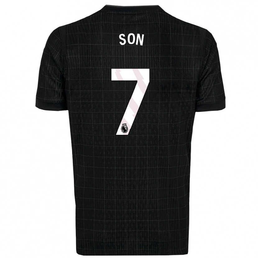 Danxen Enfant Maillot Heung-Min Son #7 Noir Gris Tenues Extérieur 2025/26 T-Shirt