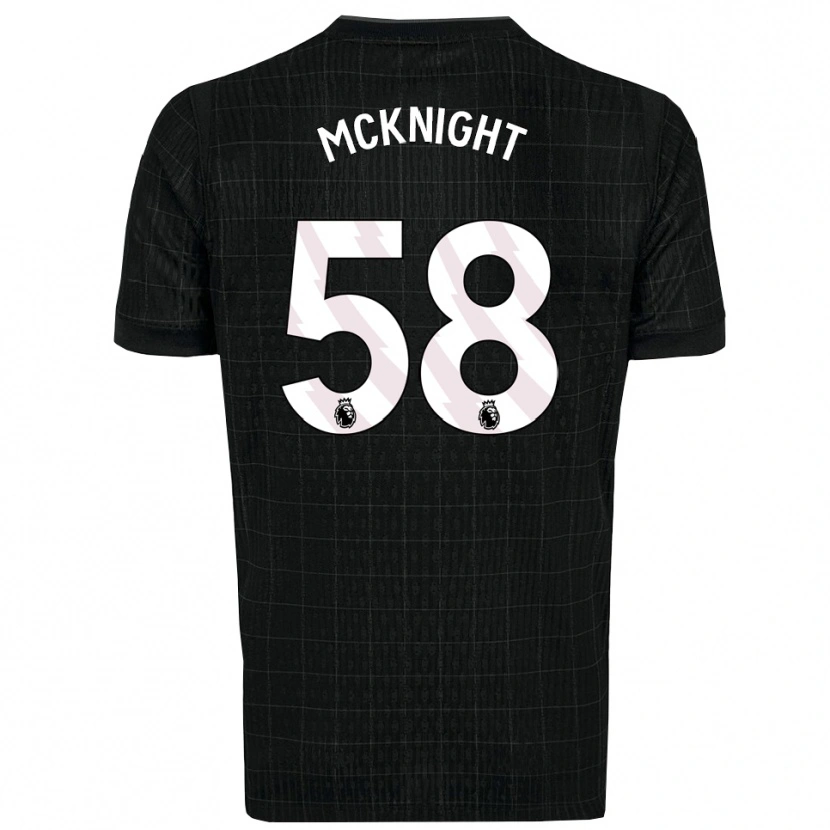 Danxen Enfant Maillot Maxwell Mcknight #58 Noir Gris Tenues Extérieur 2025/26 T-Shirt