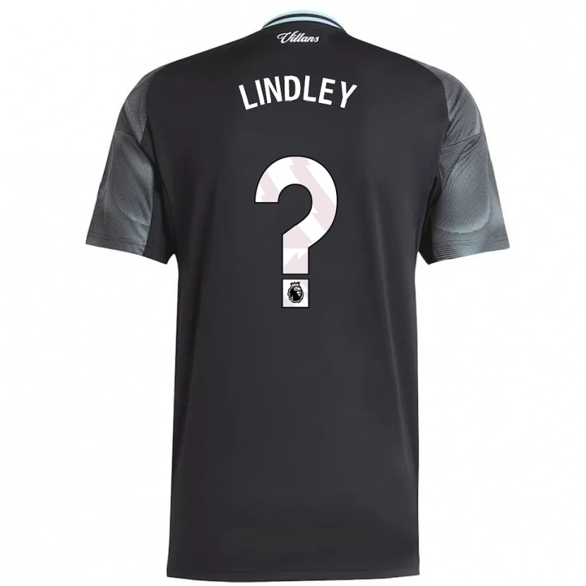 Danxen Enfant Maillot Hayden Lindley #0 Noir Bleu Ciel Tenues Extérieur 2025/26 T-Shirt