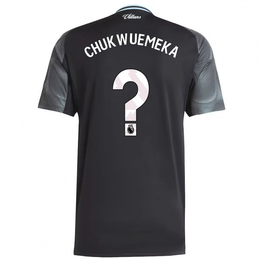 Danxen Enfant Maillot Caleb Chukwuemeka #0 Noir Bleu Ciel Tenues Extérieur 2025/26 T-Shirt