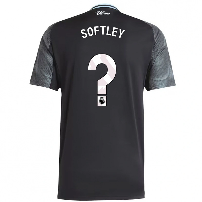 Danxen Enfant Maillot Luke Softley #0 Noir Bleu Ciel Tenues Extérieur 2025/26 T-Shirt