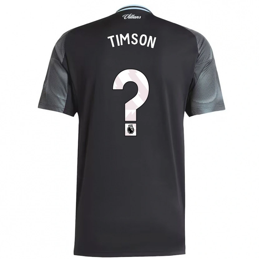 Danxen Enfant Maillot Nile Timson #0 Noir Bleu Ciel Tenues Extérieur 2025/26 T-Shirt