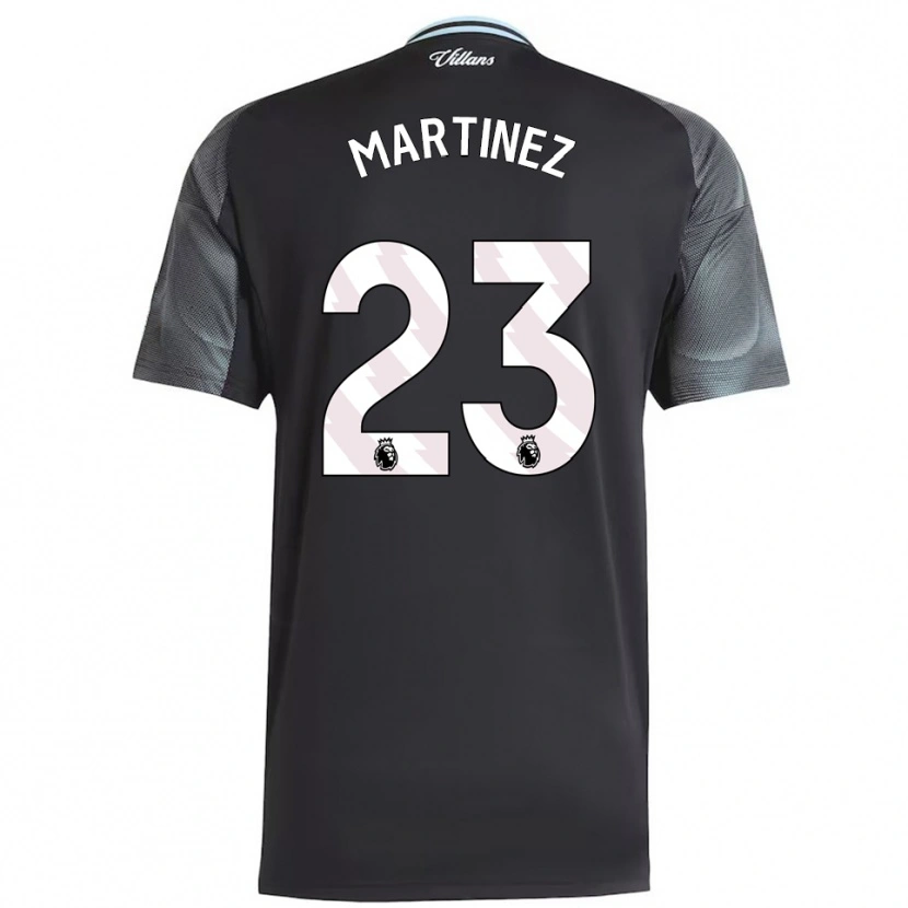 Danxen Enfant Maillot Emiliano Martínez #23 Noir Bleu Ciel Tenues Extérieur 2025/26 T-Shirt