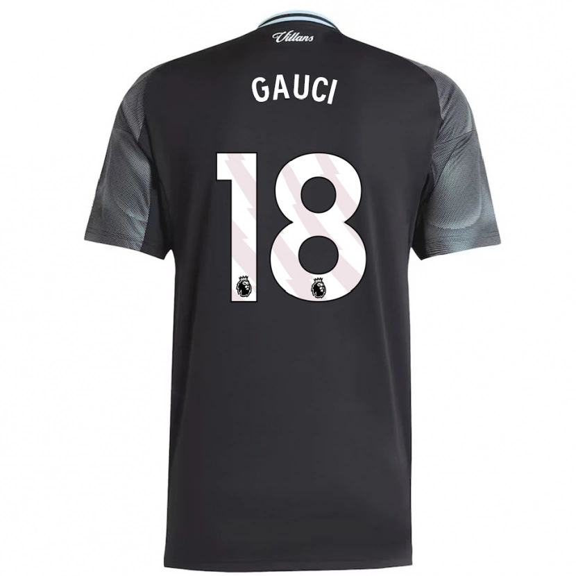 Danxen Enfant Maillot Joe Gauci #18 Noir Bleu Ciel Tenues Extérieur 2025/26 T-Shirt
