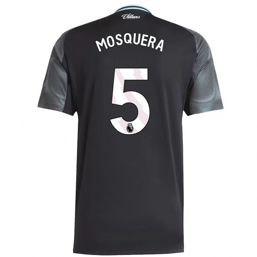 Danxen Enfant Maillot Yeimar Mosquera #5 Noir Bleu Ciel Tenues Extérieur 2025/26 T-Shirt