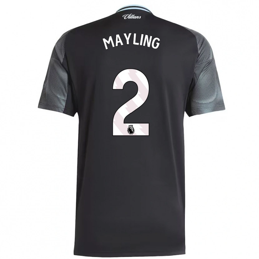 Danxen Enfant Maillot Sarah Mayling #2 Noir Bleu Ciel Tenues Extérieur 2025/26 T-Shirt
