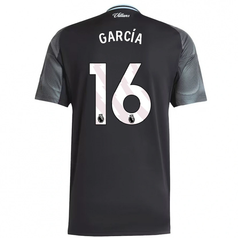 Danxen Enfant Maillot Andrés García #16 Noir Bleu Ciel Tenues Extérieur 2025/26 T-Shirt