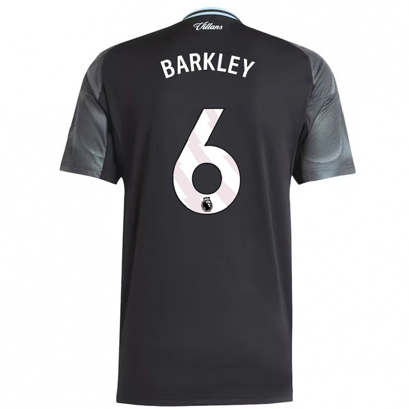 Danxen Enfant Maillot Ross Barkley #6 Noir Bleu Ciel Tenues Extérieur 2025/26 T-Shirt
