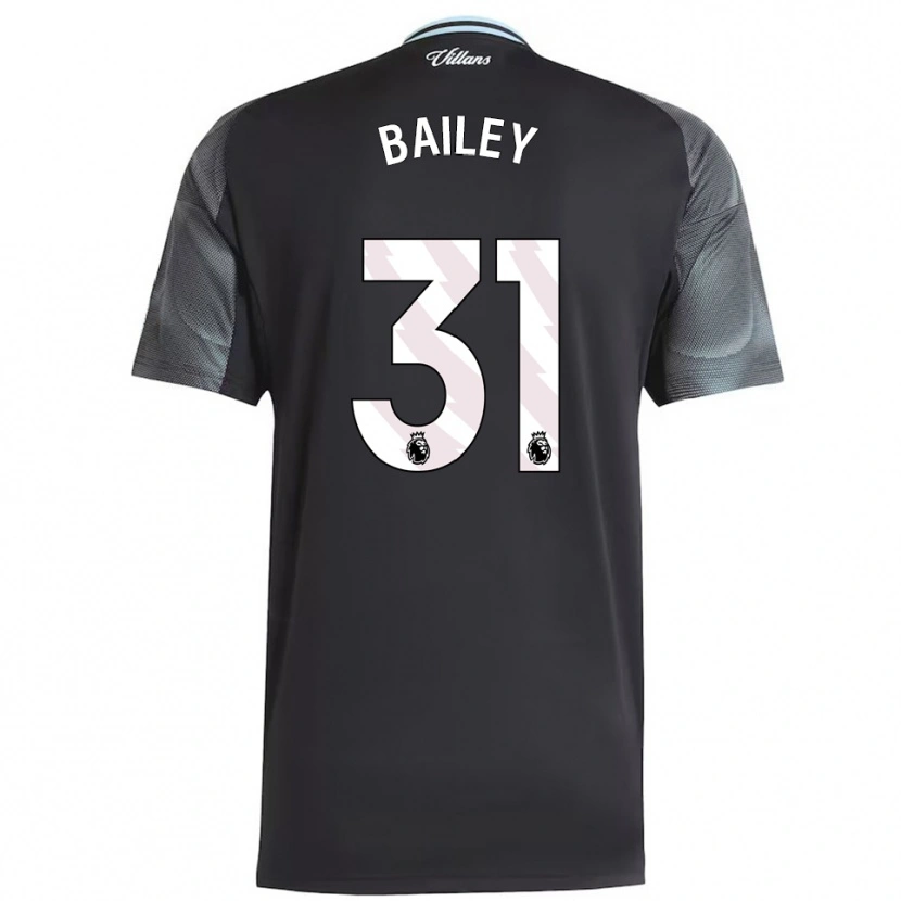 Danxen Enfant Maillot Leon Bailey #31 Noir Bleu Ciel Tenues Extérieur 2025/26 T-Shirt