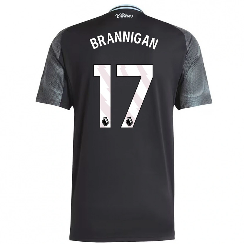 Danxen Enfant Maillot Cole Brannigan #17 Noir Bleu Ciel Tenues Extérieur 2025/26 T-Shirt