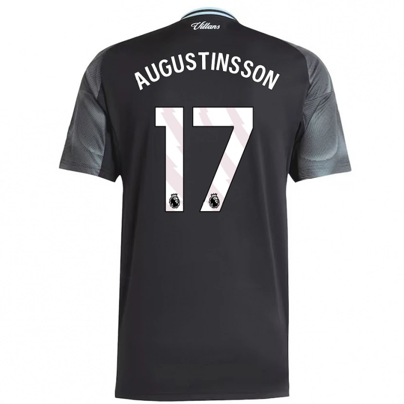 Danxen Enfant Maillot Ludwig Augustinsson #17 Noir Bleu Ciel Tenues Extérieur 2025/26 T-Shirt