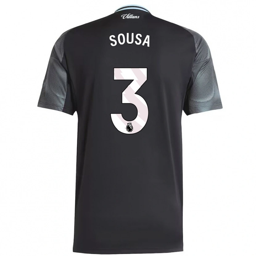 Danxen Enfant Maillot Lino Sousa #3 Noir Bleu Ciel Tenues Extérieur 2025/26 T-Shirt