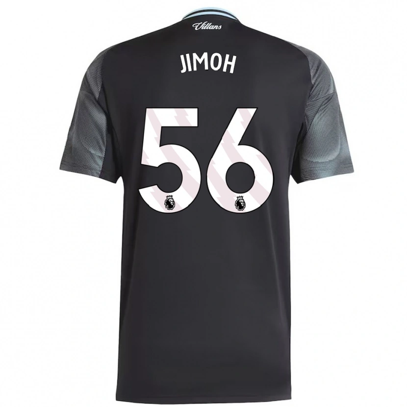 Danxen Enfant Maillot Jamaldeen Jimoh-Aloba #56 Noir Bleu Ciel Tenues Extérieur 2025/26 T-Shirt
