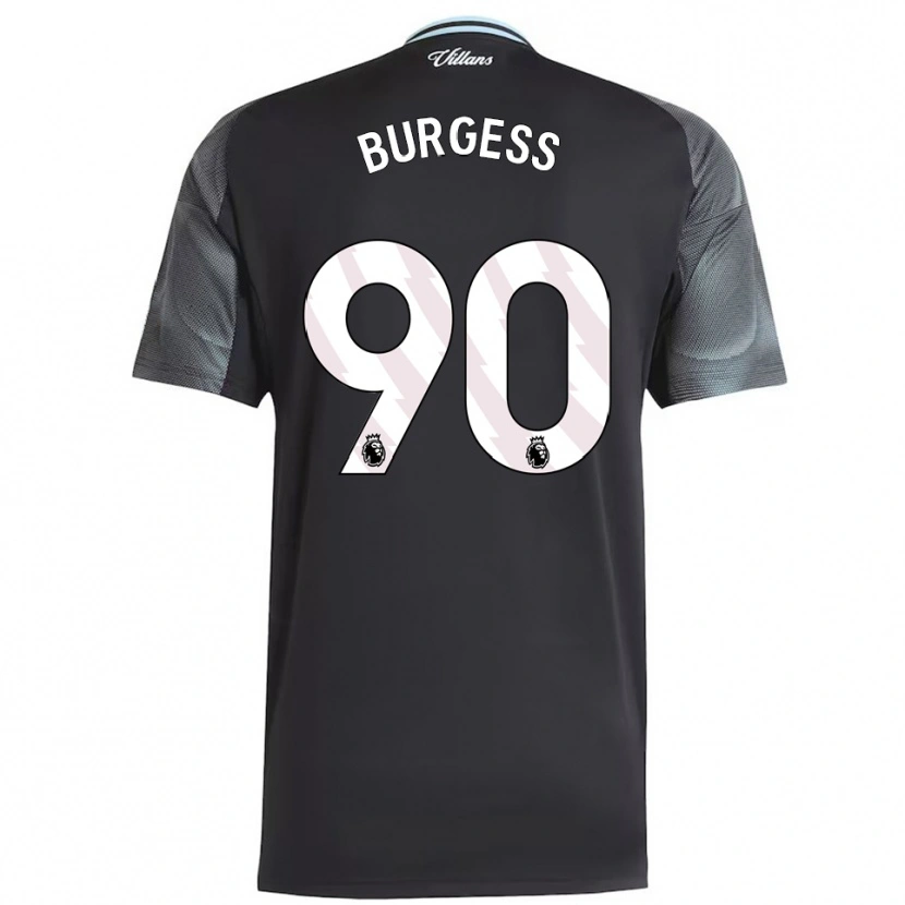 Danxen Enfant Maillot Woody Burgess #90 Noir Bleu Ciel Tenues Extérieur 2025/26 T-Shirt
