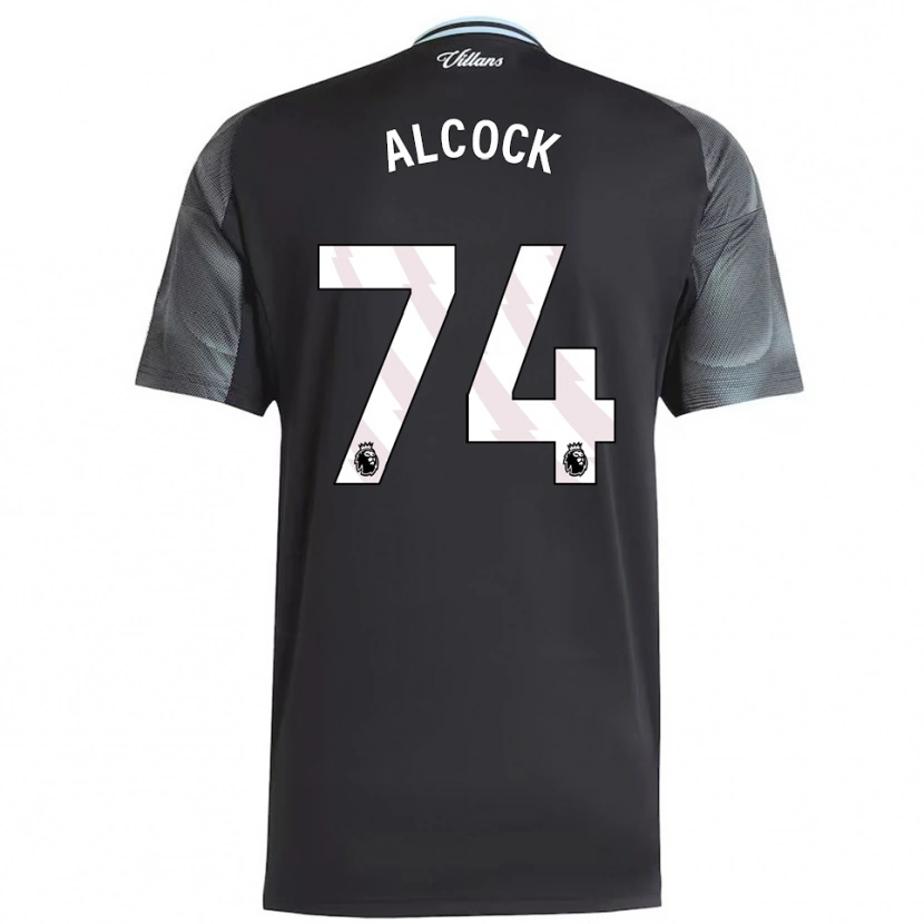 Danxen Enfant Maillot Todd Alcock #74 Noir Bleu Ciel Tenues Extérieur 2025/26 T-Shirt