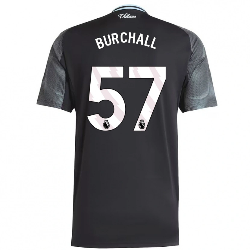 Danxen Enfant Maillot Ajani Burchall #57 Noir Bleu Ciel Tenues Extérieur 2025/26 T-Shirt