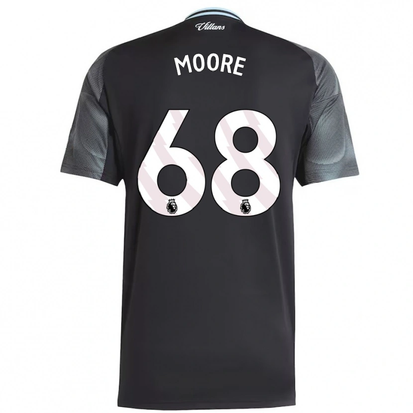 Danxen Enfant Maillot Kobei Moore #68 Noir Bleu Ciel Tenues Extérieur 2025/26 T-Shirt