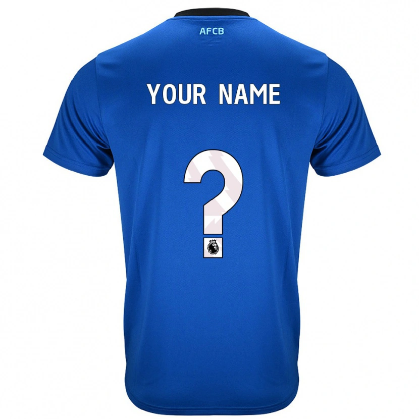 Danxen Enfant Maillot Votre Nom #0 Bleu Noir Tenues Extérieur 2025/26 T-Shirt
