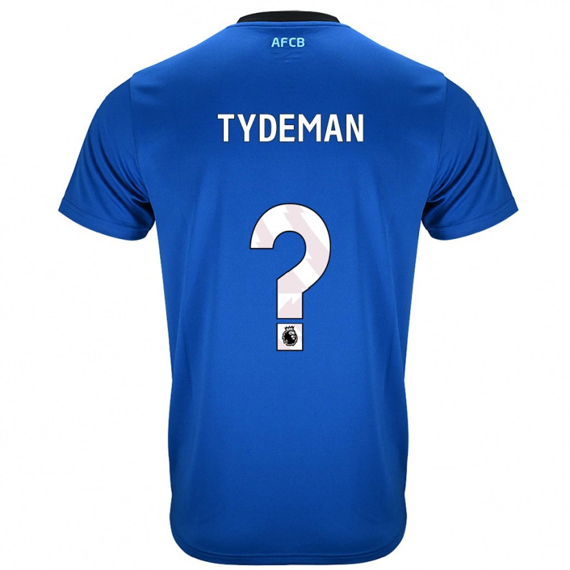 Danxen Enfant Maillot Kian Tydeman #0 Bleu Noir Tenues Extérieur 2025/26 T-Shirt