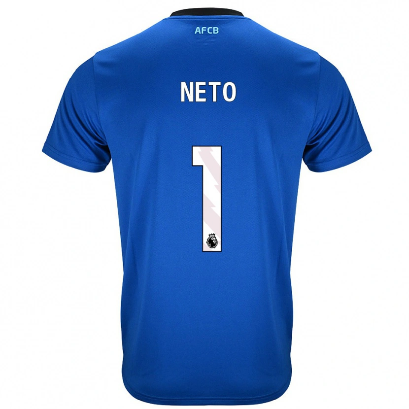 Danxen Enfant Maillot Neto #1 Bleu Noir Tenues Extérieur 2025/26 T-Shirt