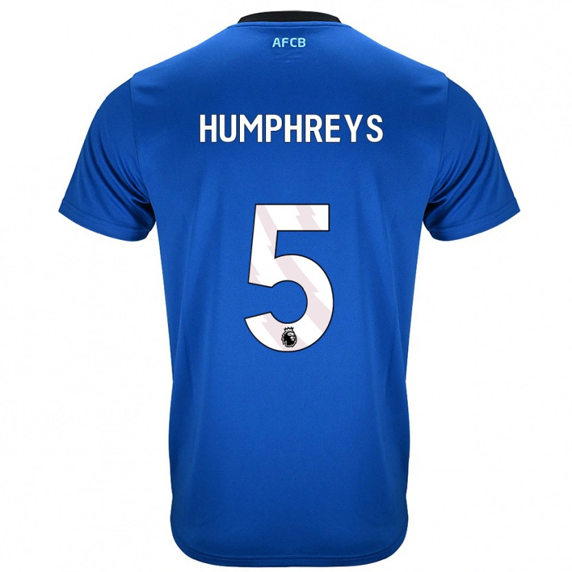 Danxen Enfant Maillot Holly Humphreys #5 Bleu Noir Tenues Extérieur 2025/26 T-Shirt