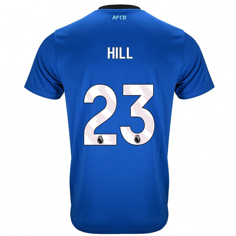 Danxen Enfant Maillot James Hill #23 Bleu Noir Tenues Extérieur 2025/26 T-Shirt
