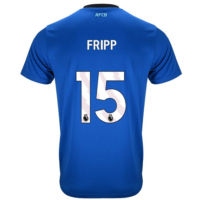 Danxen Enfant Maillot Kelly Fripp #15 Bleu Noir Tenues Extérieur 2025/26 T-Shirt